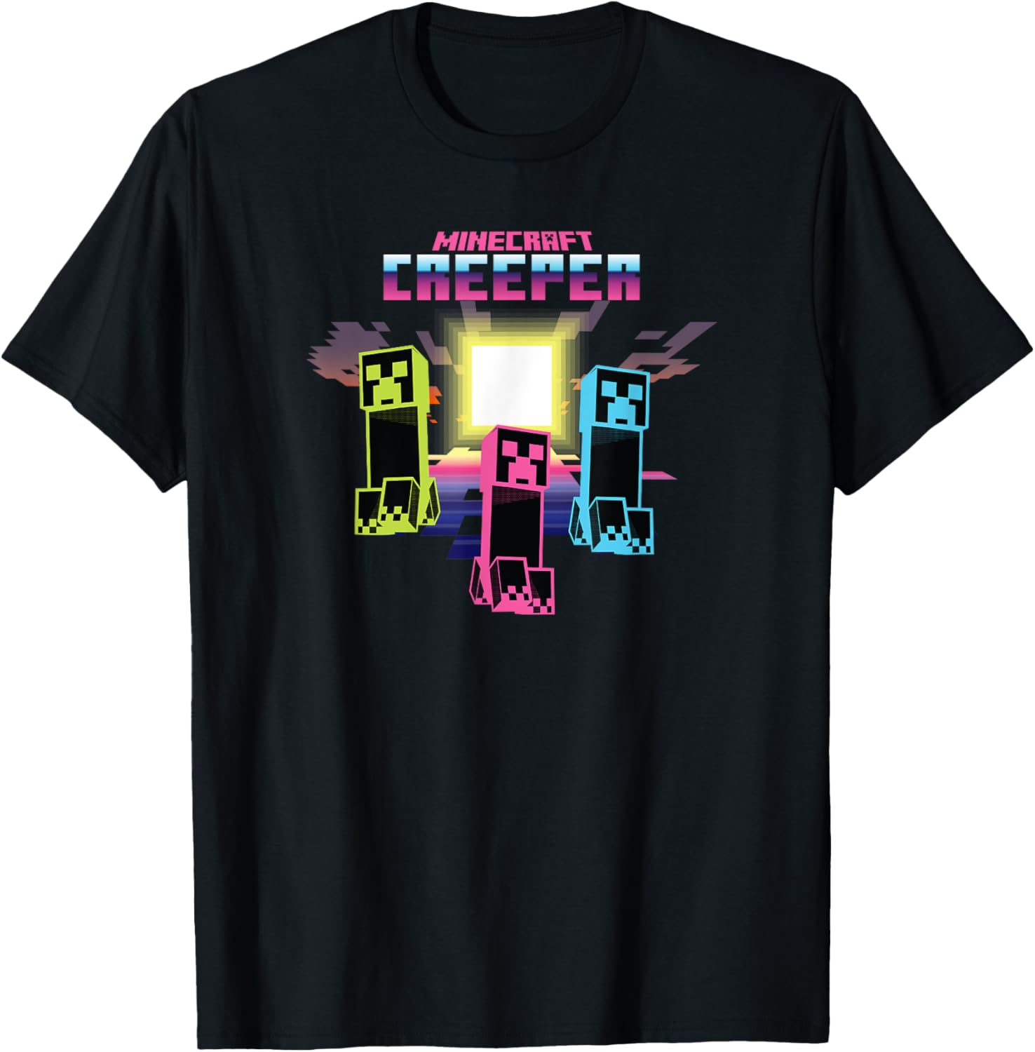 Футболка с ярким неоновым постером Крипера из Minecraft, черная (black 19-3911tcx), размер S
Футболка с ярким неоновым постером Крипера из Minecraft, черная (black 19-3911tcx), размер S