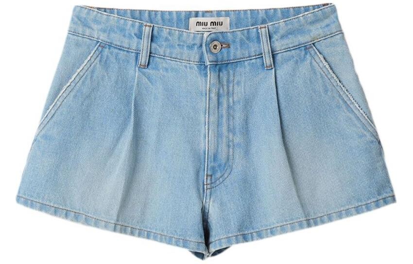 Шорты женские Miu Miu короткие с карманами, синий
Шорты женские Miu Miu короткие с карманами, синий