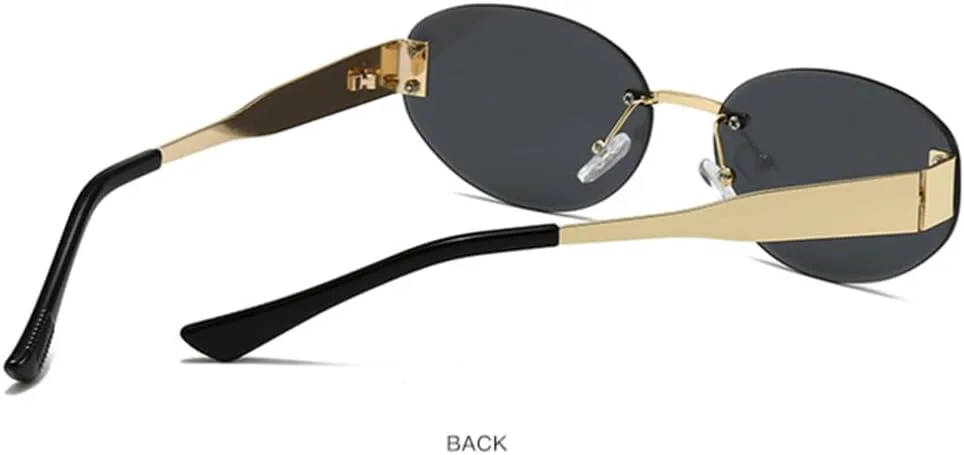 Модные овальные солнцезащитные очки без оправы для женщин, роскошная винтажная металлическая оправа в стиле панк, защита от УФ-излучения UV400 VFDHN, S15507-c7
Модные овальные солнцезащитные очки без оправы для женщин, роскошная винтажная металлическая оправа в стиле панк, защита от УФ-излучения UV400 VFDHN, S15507-c7