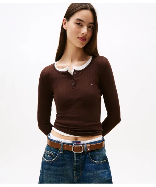 Блуза Slim fit Tommy Jeans, коричневый
Блуза Slim fit Tommy Jeans, коричневый