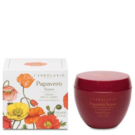 Парфюмированный крем для тела L'Erbolario Papavero Soave, 200 мл
Парфюмированный крем для тела L'Erbolario Papavero Soave, 200 мл