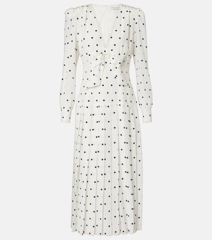 Платье миди из шёлка в горошек Alessandra Rich, White-Navy Blue
Платье миди из шёлка в горошек Alessandra Rich, White-Navy Blue