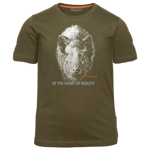 Детская футболка с изображением кабана Pinewood, зеленый
Детская футболка с изображением кабана Pinewood, зеленый