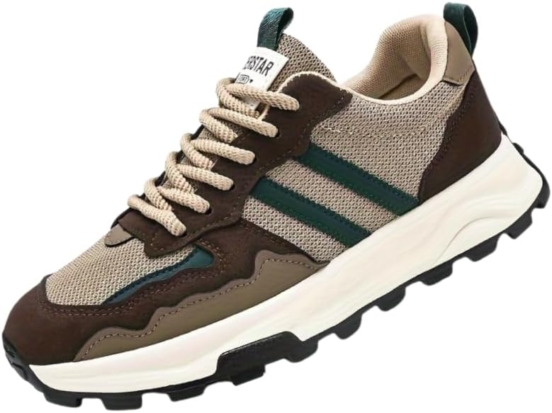 Мужские кроссовки в ретро стиле - модные, дышащие, с низким верхом и шнуровкой, легкие для бега, подходят для походов и треккинга на открытом воздухе Hoalox, коричневый
Мужские кроссовки в ретро стиле - модные, дышащие, с низким верхом и шнуровкой, легкие для бега, подходят для походов и треккинга на открытом воздухе Hoalox, коричневый