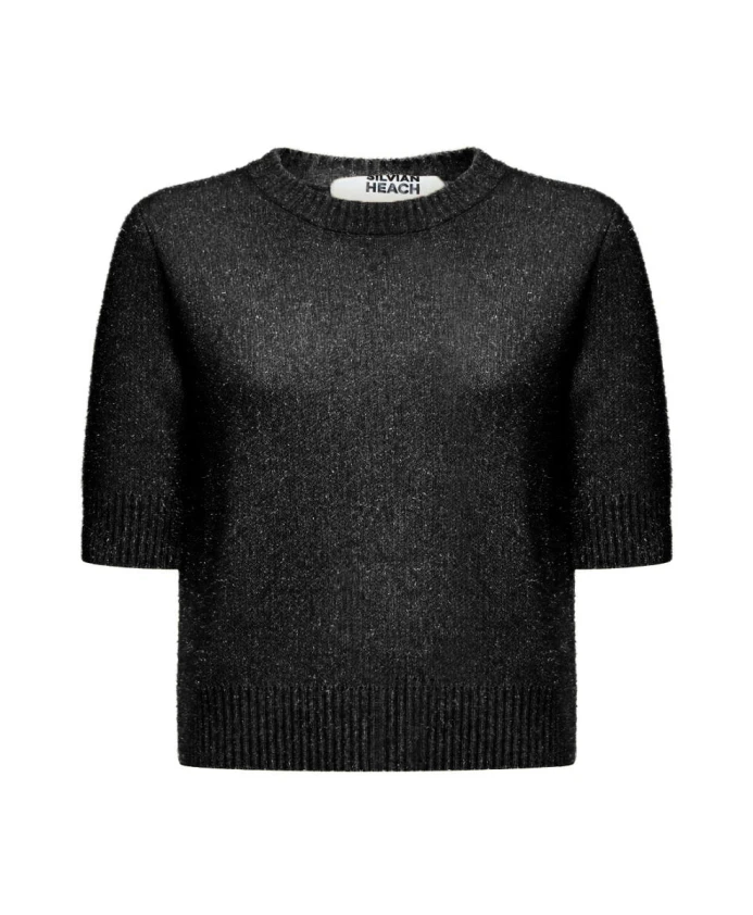 Рубашка с короткими рукавами и люрексовым эффектом Silvian Heach, черный
Рубашка с короткими рукавами и люрексовым эффектом Silvian Heach, черный