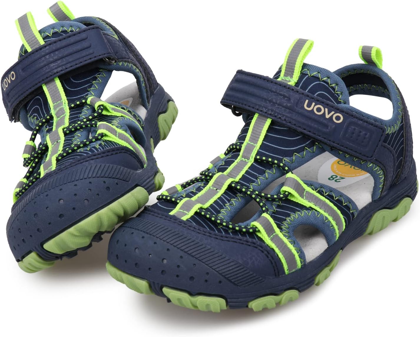 Детские сандалии UOVO для мальчиков, походные спортивные с закрытым носком, пляжные летние сандалии для мальчиков, быстросохнущие, синий/зеленый/темно-синий
Детские сандалии UOVO для мальчиков, походные спортивные с закрытым носком, пляжные летние сандалии для мальчиков, быстросохнущие, синий/зеленый/темно-синий