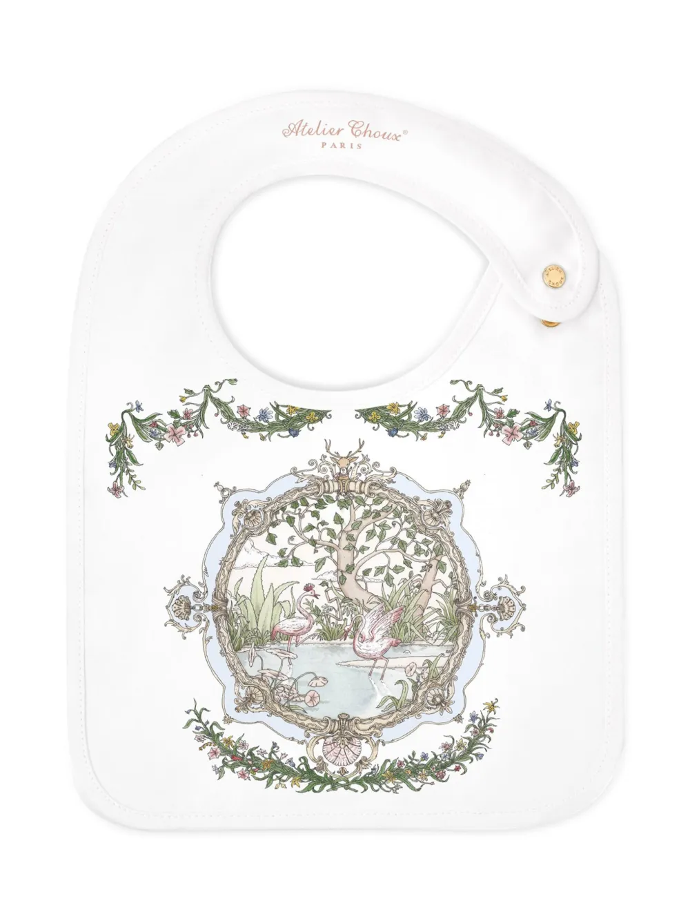 Нагрудник из органического хлопка с принтом Tapestry Atelier Choux, белый
Нагрудник из органического хлопка с принтом Tapestry Atelier Choux, белый