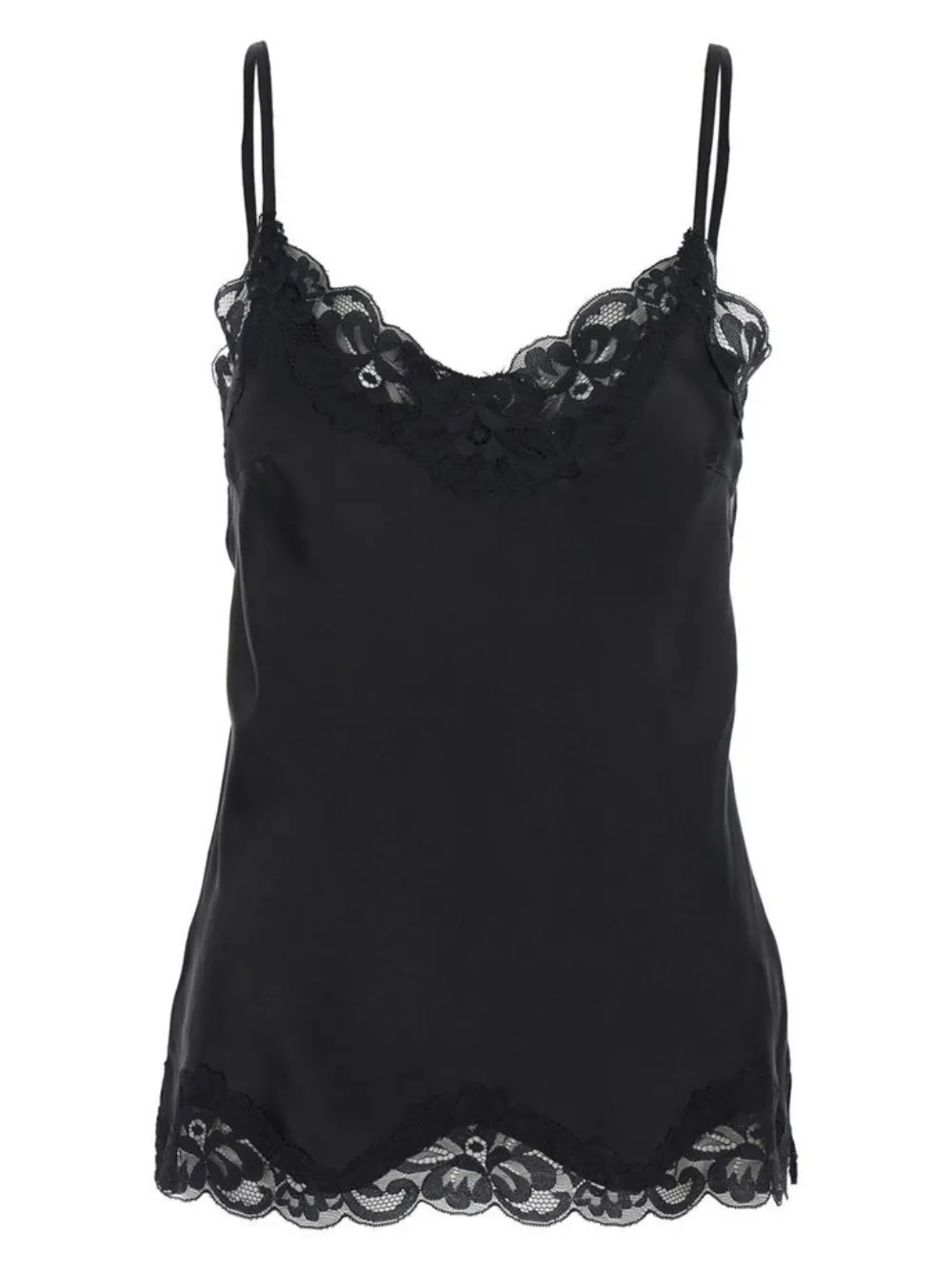 Шелковый топ с кружевной отделкой Gold Hawk, черный
Шелковый топ с кружевной отделкой Gold Hawk, черный