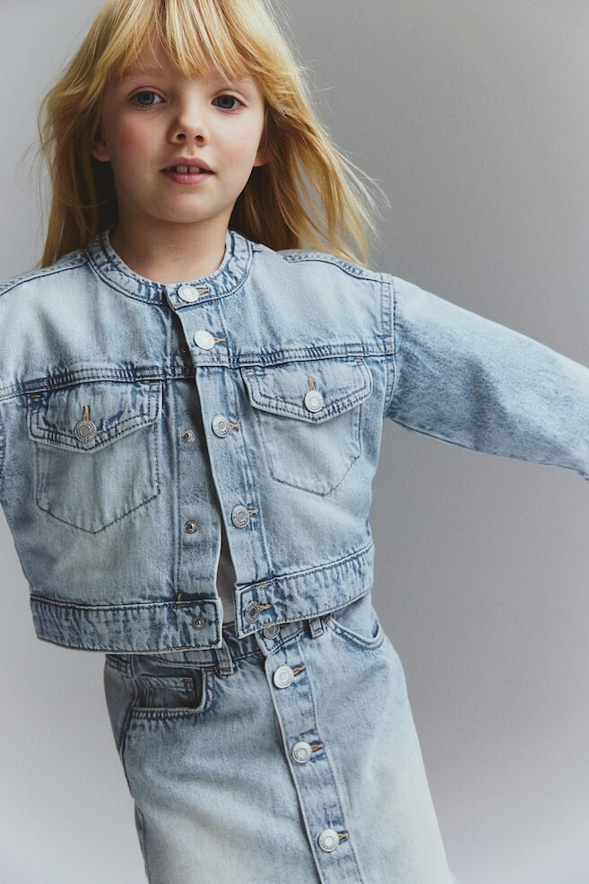 Джинсовая куртка свободного покроя H&M, голубой
Джинсовая куртка свободного покроя H&M, голубой