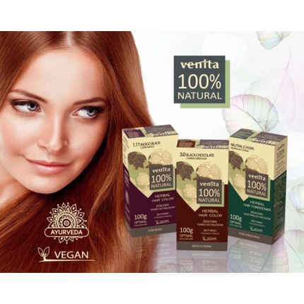 Venita Vegan Herbal Hair Paints 100% Natural Ayurveda 50g Venita, Like Indus Valley
Venita Vegan Herbal Hair Paints 100% Natural Ayurveda 50g Venita, Like Indus Valley