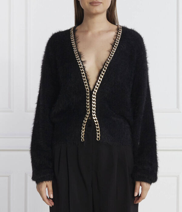 Кардиган женский Liu Jo с декоративной цепью, черный
Кардиган женский Liu Jo с декоративной цепью, черный