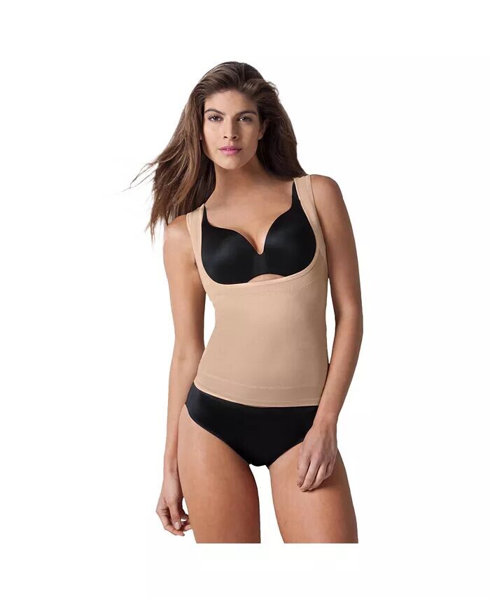 Женская майка-бюстгальтер Power Shaper Firm Control Wear-Your-Own-Bra Shaper Secret Solutions, коричневый/бежевый
Женская майка-бюстгальтер Power Shaper Firm Control Wear-Your-Own-Bra Shaper Secret Solutions, коричневый/бежевый