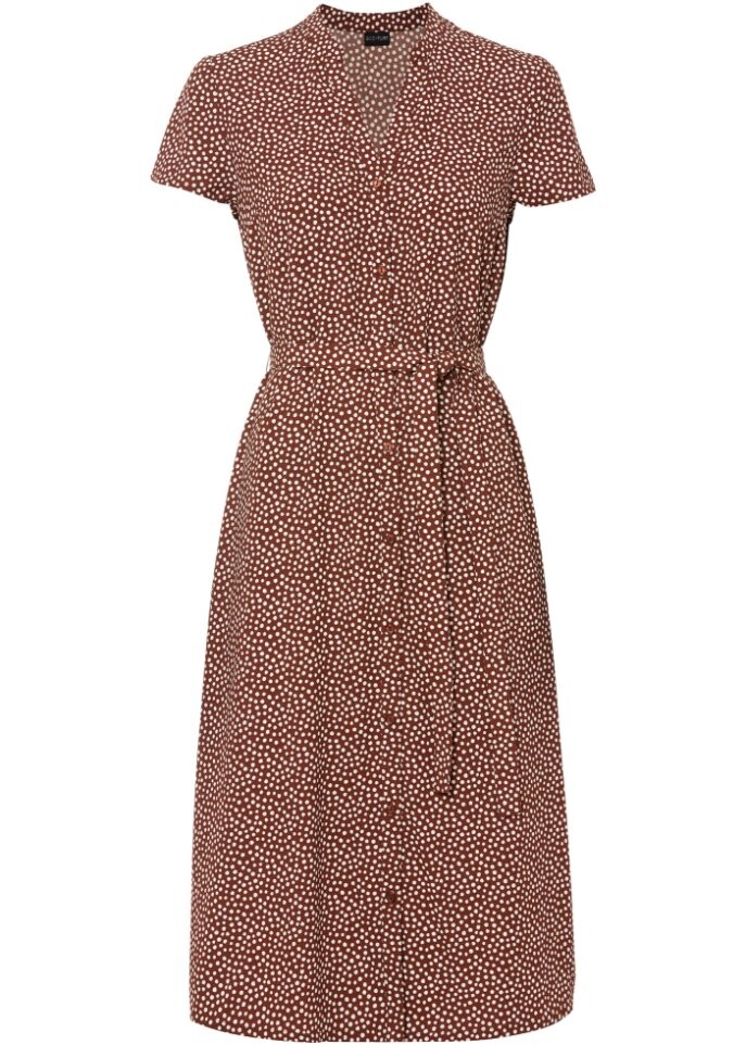 Платье-блузка в горошек Bodyflirt, коричневый
Платье-блузка в горошек Bodyflirt, коричневый