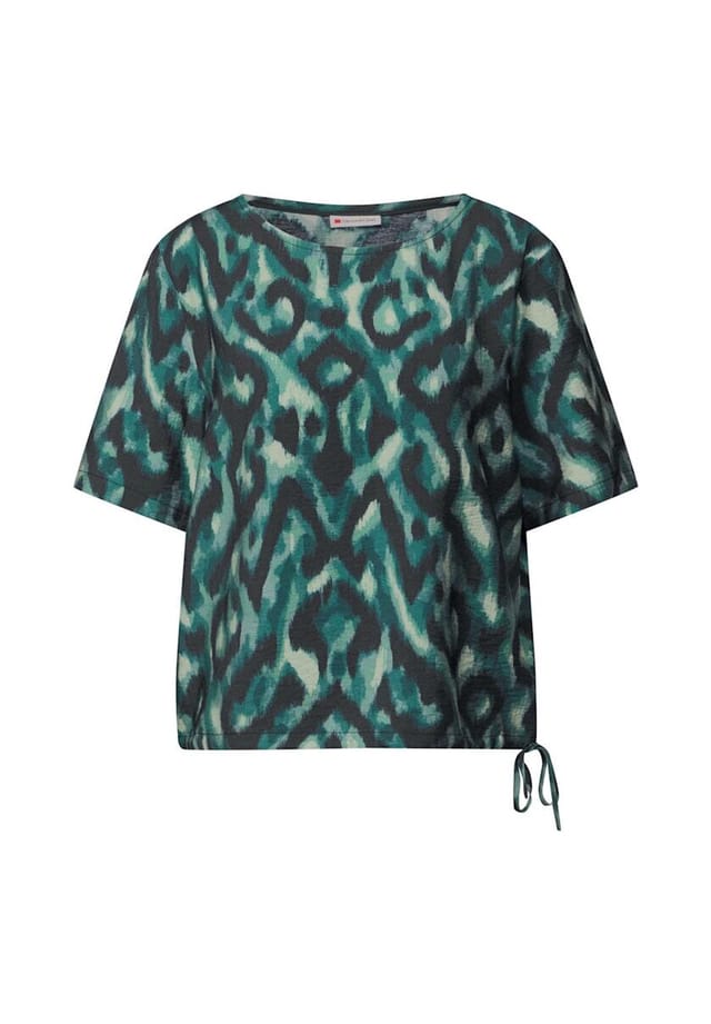 Блузка с короткими рукавами Street One, зеленый 
Блузка с короткими рукавами Street One, зеленый