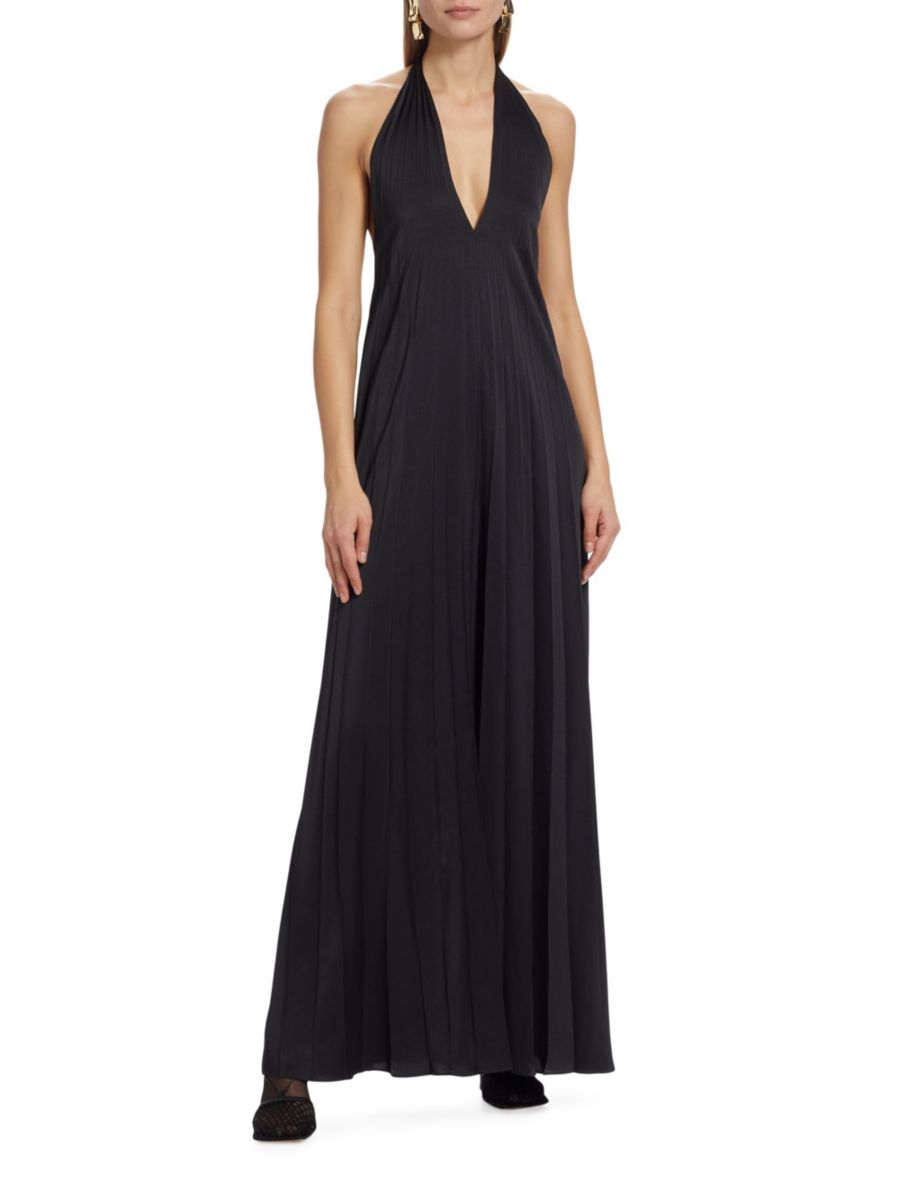 Комбинезон Rio с плиссировкой и бретелькой через шею A.L.C., черный
Комбинезон Rio с плиссировкой и бретелькой через шею A.L.C., черный