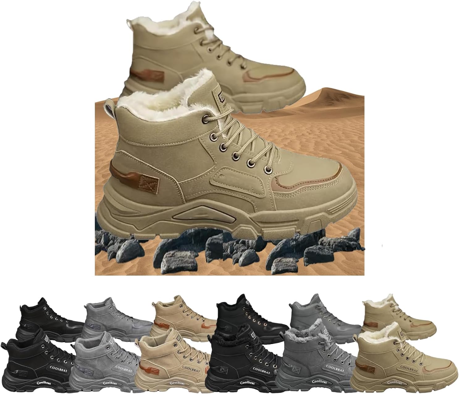 Мужские походные ботинки для улицы, прочные и дышащие ботинки с шнуровкой, для прогулок, хайкинга и альпинизма, осень и зима Generic, хаки
Мужские походные ботинки для улицы, прочные и дышащие ботинки с шнуровкой, для прогулок, хайкинга и альпинизма, осень и зима Generic, хаки