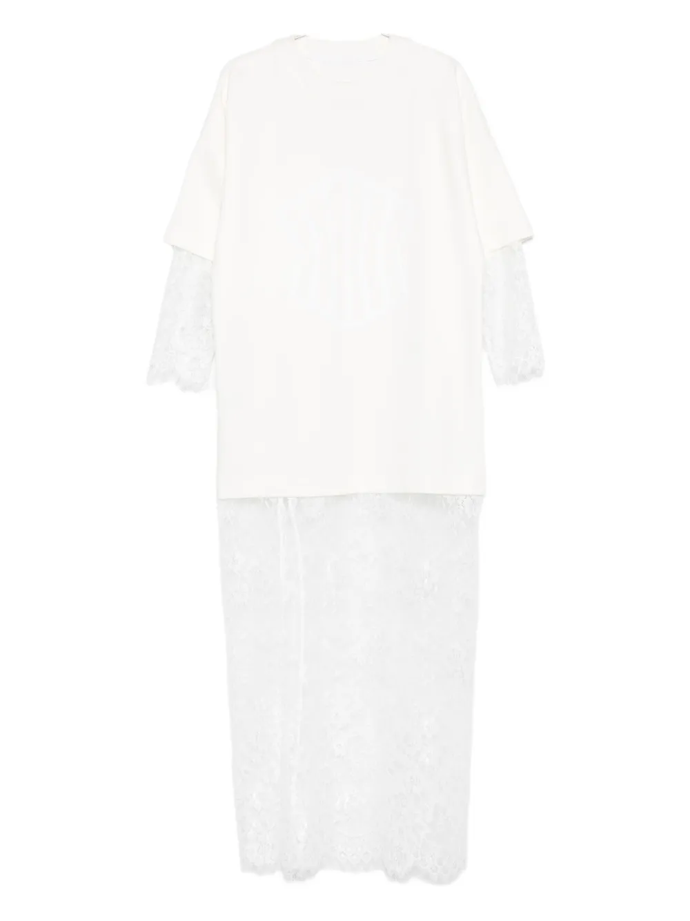 Платье-футболка макси с кружевными вставками HAMZA, белый
Платье-футболка макси с кружевными вставками HAMZA, белый