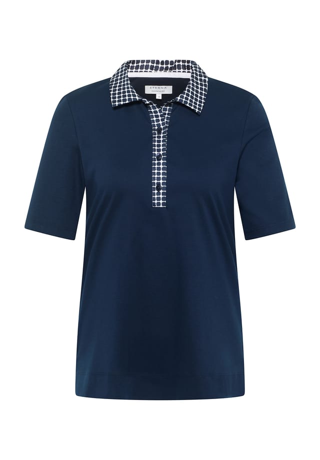 Рубашка-Поло из джерси стандартный крой Eterna, синий
Рубашка-Поло из джерси стандартный крой Eterna, синий