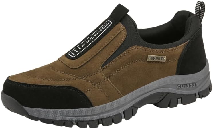 Дышащие трекинговые ботинки для мужчин с нескользящей подошвой - идеально подходят для прогулок на свежем воздухе, альпинизма, модные и подходят для любого сезона Hchctry, черный/коричневый
Дышащие трекинговые ботинки для мужчин с нескользящей подошвой - идеально подходят для прогулок на свежем воздухе, альпинизма, модные и подходят для любого сезона Hchctry, черный/коричневый