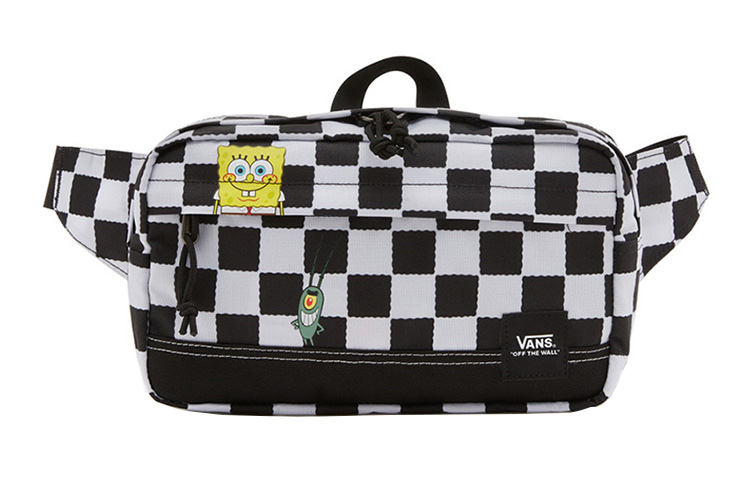 Vans Спанч Боб, совместная нейлоновая поясная сумка унисекс черно-белая 
Vans Спанч Боб, совместная нейлоновая поясная сумка унисекс черно-белая