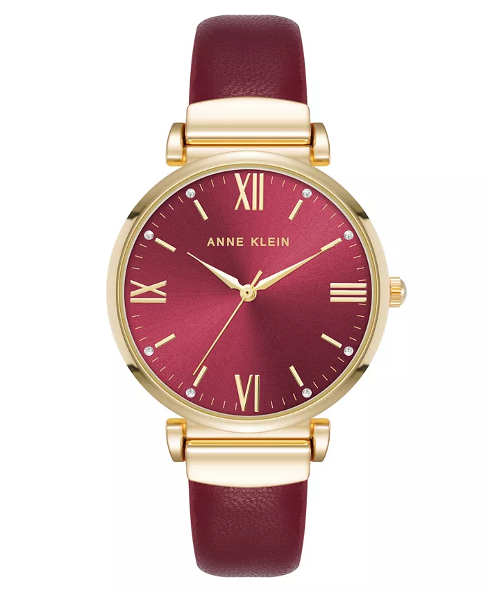 Женские часы Quartz с бордовым кожаным ремешком, 36mm Anne Klein
Женские часы Quartz с бордовым кожаным ремешком, 36mm Anne Klein