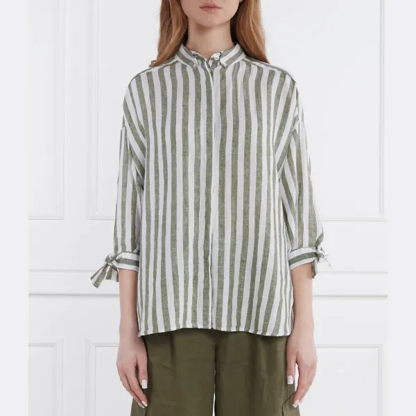 Льняная рубашка оверсайз Riani, зеленый
Льняная рубашка оверсайз Riani, зеленый