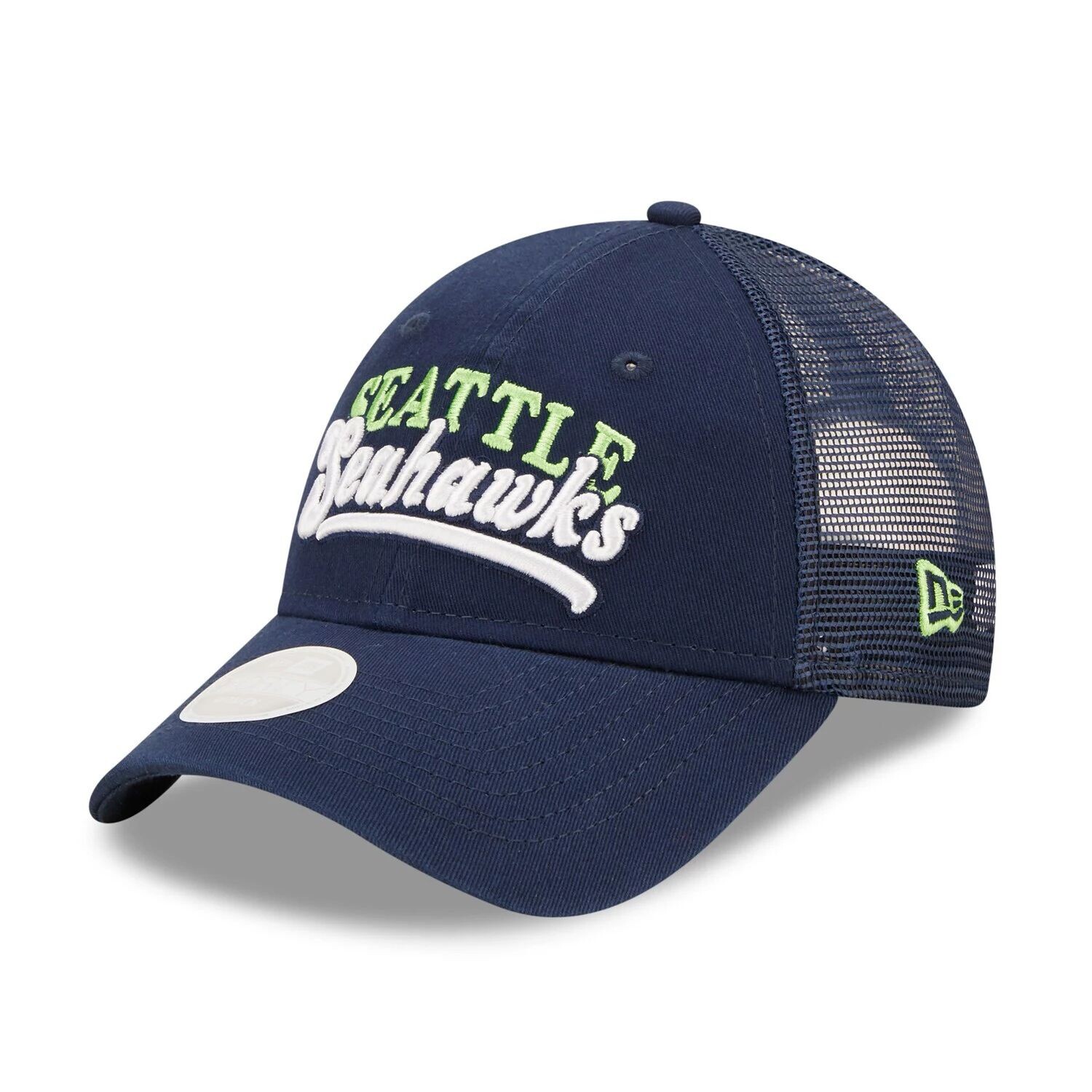 Женская темно-синяя кепка New Era College Seattle Seahawks Team Trucker 9FORTY Snapback New Era
Женская темно-синяя кепка New Era College Seattle Seahawks Team Trucker 9FORTY Snapback New Era