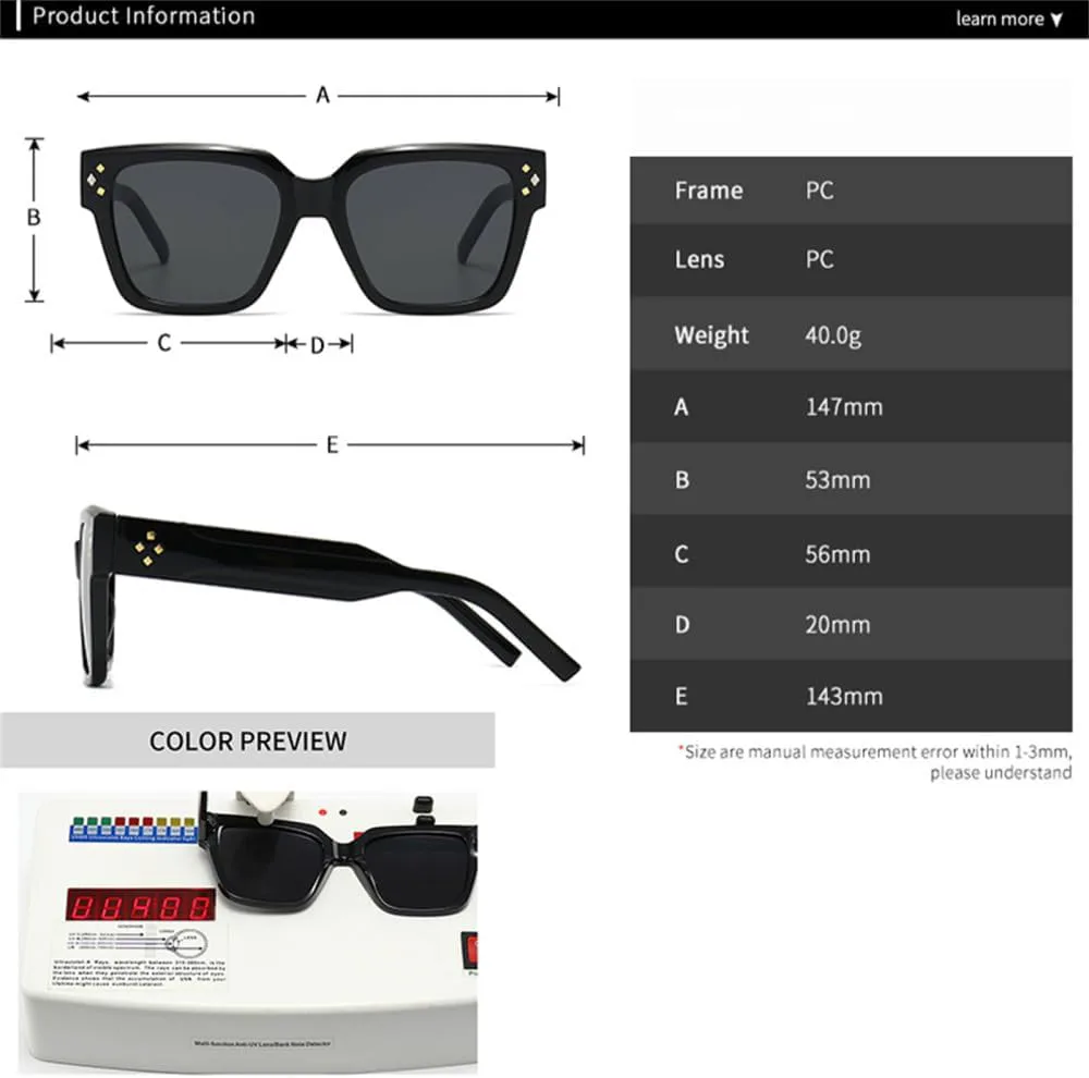 Ретро женские солнцезащитные очки серого цвета в стиле панк с заклепками, градиентные оттенки, защита от ультрафиолета UV400. Мужские солнцезащитные очки VFDHN, 6
Ретро женские солнцезащитные очки серого цвета в стиле панк с заклепками, градиентные оттенки, защита от ультрафиолета UV400. Мужские солнцезащитные очки VFDHN, 6