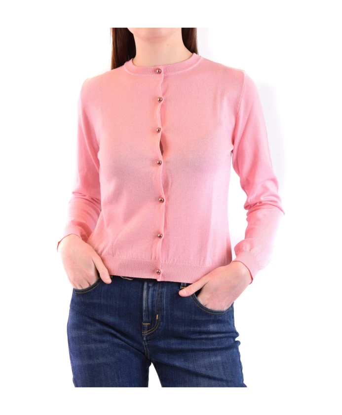 Розовый шерстяной кардиган с пуговицами Boutique Moschino, розовый
Розовый шерстяной кардиган с пуговицами Boutique Moschino, розовый