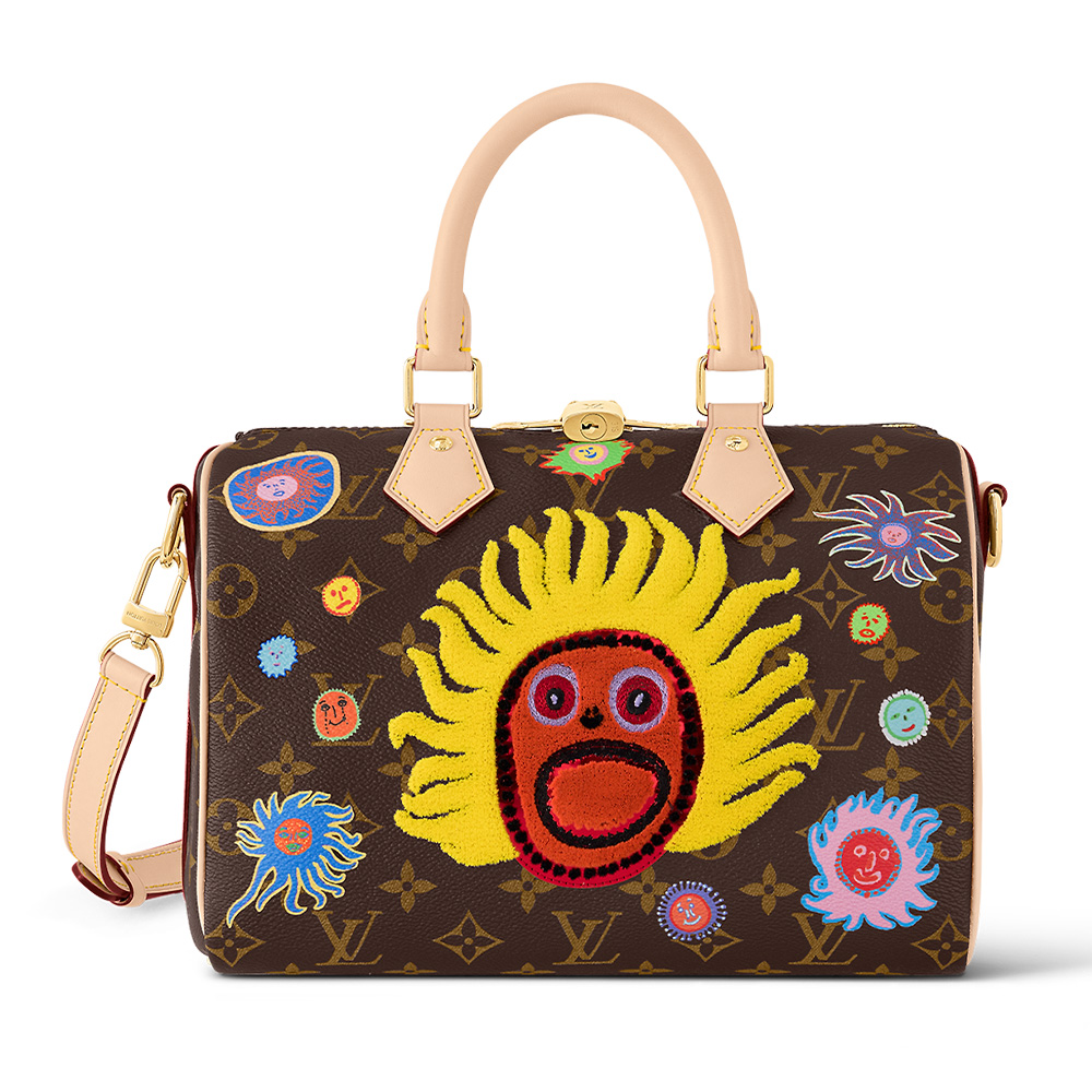 Луи Виттон Спиди Бандульер 25 с принтом лица и вышивкой
Луи Виттон Спиди Бандульер 25 с принтом лица и вышивкой