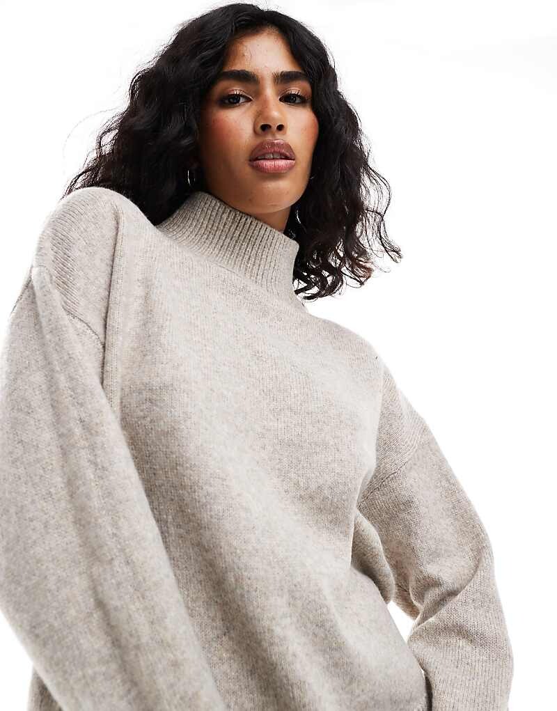 ASOS DESIGN – Вязаный свитер цвета мокко с высоким воротником и подвернутыми манжетами
ASOS DESIGN – Вязаный свитер цвета мокко с высоким воротником и подвернутыми манжетами