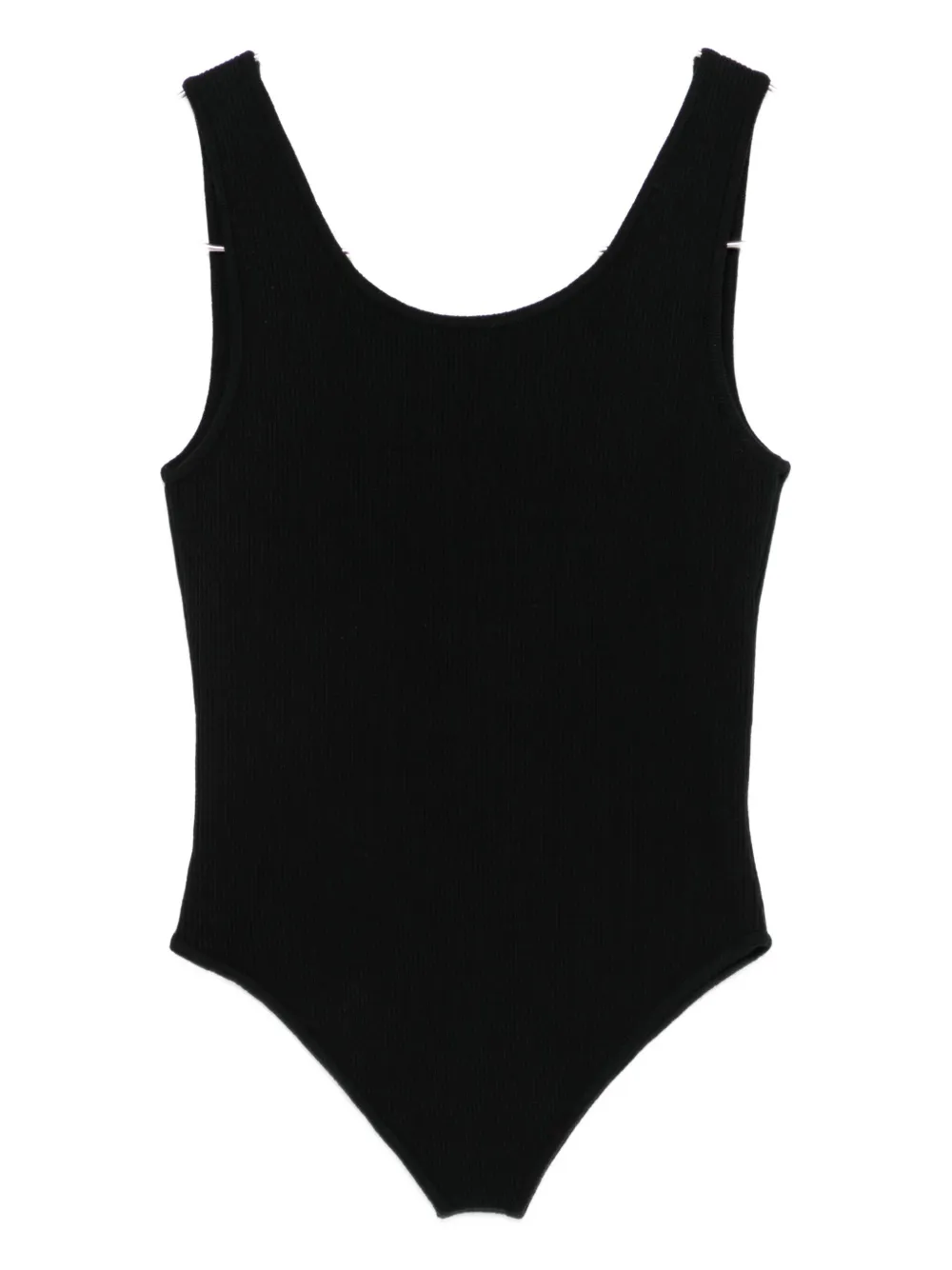 Боди в рубчик Medeea, черный 
Боди в рубчик Medeea, черный