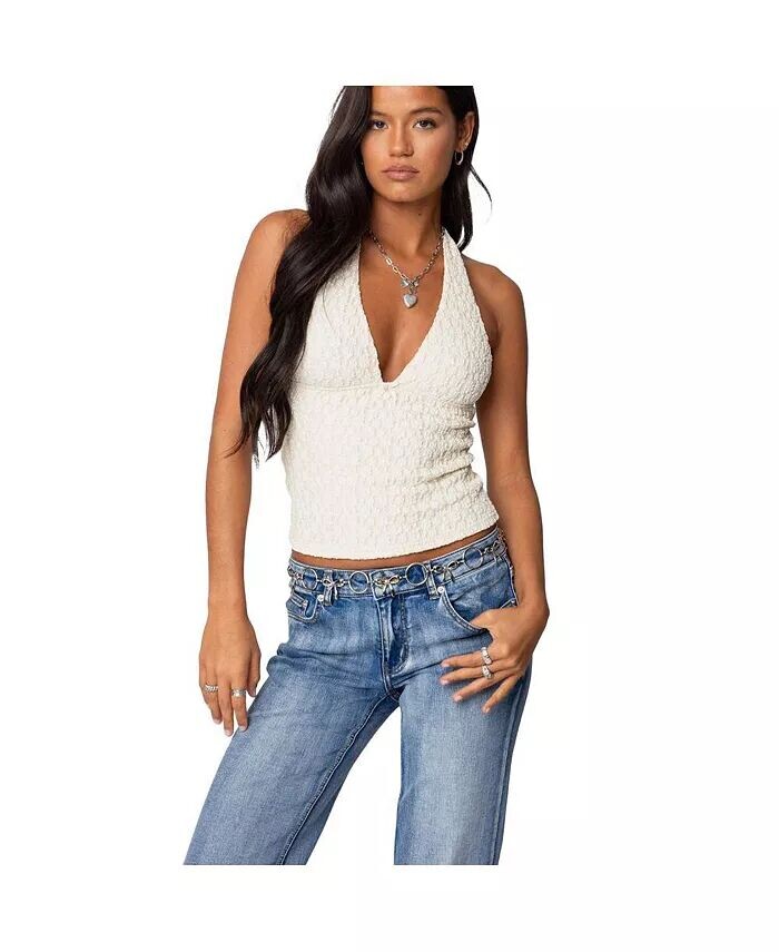 Женский топ-халтер Willow Textured Edikted, коричневый/бежевый
Женский топ-халтер Willow Textured Edikted, коричневый/бежевый