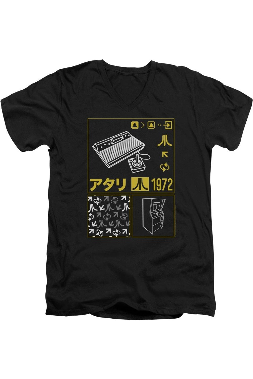 Футболка Atari Kanji Squares с коротким рукавом и V-образным вырезом для взрослых из хлопка премиум-класса Gildan, черный
Футболка Atari Kanji Squares с коротким рукавом и V-образным вырезом для взрослых из хлопка премиум-класса Gildan, черный