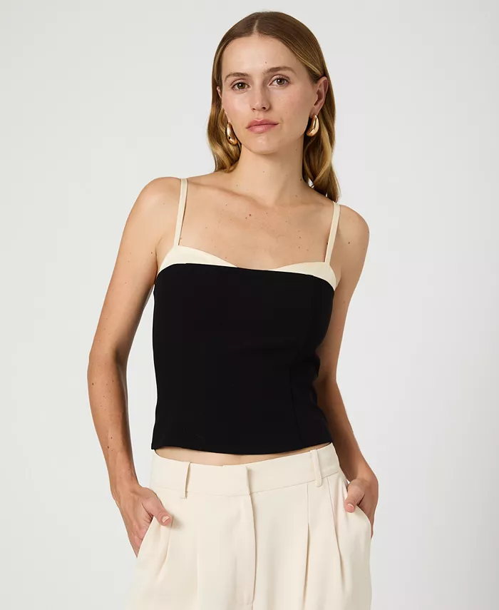 Женский корсетный топ Azra на бретелях из твила French Connection, черный
Женский корсетный топ Azra на бретелях из твила French Connection, черный