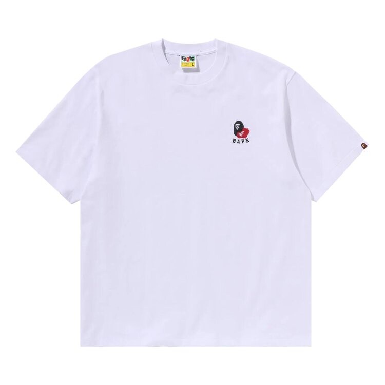 Футболка BAPE Ape Head 2 Point Relaxed Fit 'White', белый 
Футболка BAPE Ape Head 2 Point Relaxed Fit 'White', белый