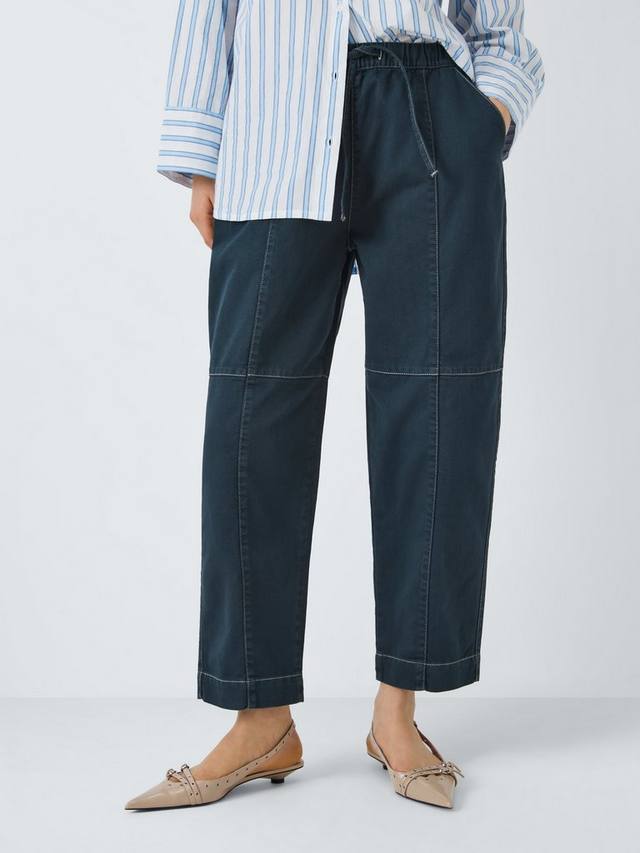 Брюки из хлопчатобумажной саржи контрастной строчки John Lewis , темно-синий
Брюки из хлопчатобумажной саржи контрастной строчки John Lewis , темно-синий