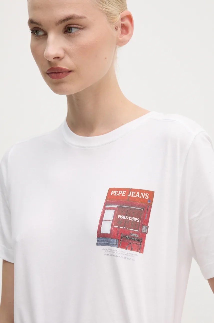 GWENDOLYN хлопковая футболка Pepe Jeans, белый
GWENDOLYN хлопковая футболка Pepe Jeans, белый