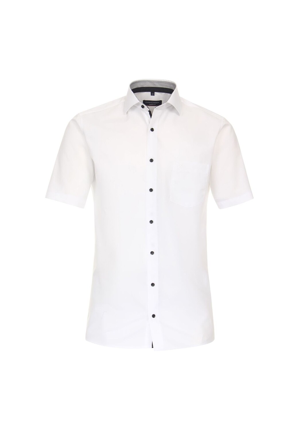 Мужская деловая рубашка с короткими рукавами, однотонная, современного кроя CASAMODA, цвет Schneeweiß
Мужская деловая рубашка с короткими рукавами, однотонная, современного кроя CASAMODA, цвет Schneeweiß