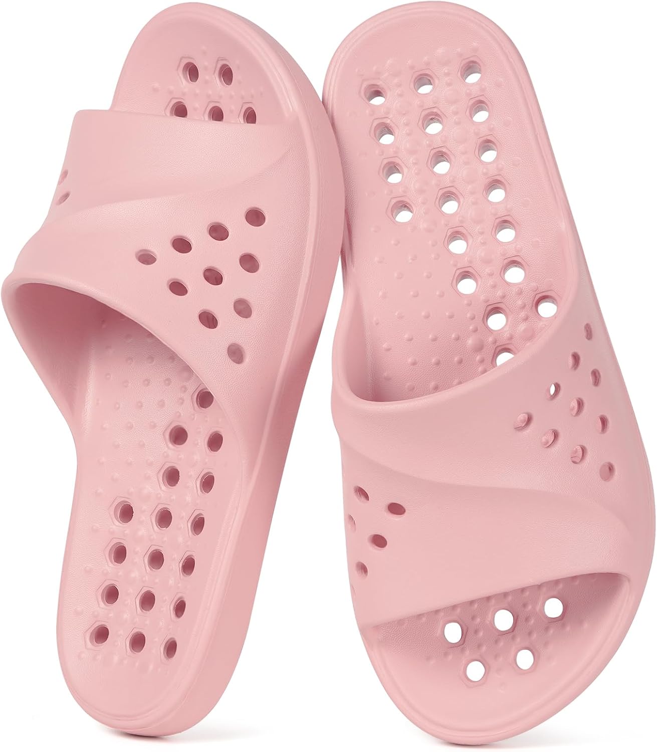 Шлепанцы для душа Gaatpot для женщин и мужчин, массажные тапочки для бассейна с поддержкой свода стопы, розовый
Шлепанцы для душа Gaatpot для женщин и мужчин, массажные тапочки для бассейна с поддержкой свода стопы, розовый