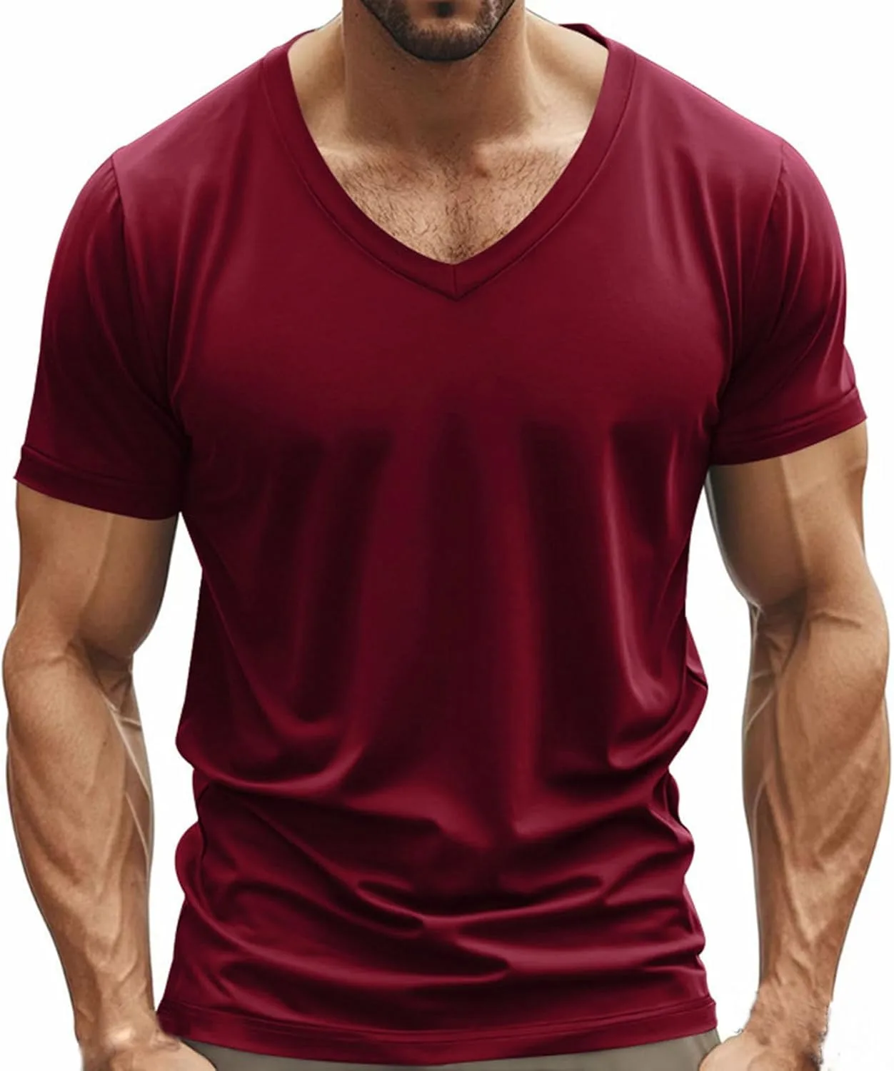 Мужская футболка с V-образным вырезом, классическая, для лета Ozmmyan
Мужская футболка с V-образным вырезом, классическая, для лета Ozmmyan