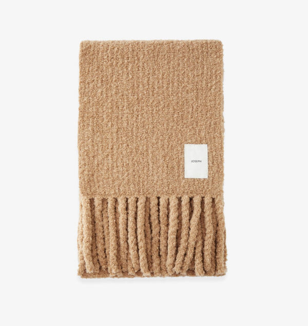 Плотный вязаный шарф из смеси шерсти и букле Joseph, коричневый
Плотный вязаный шарф из смеси шерсти и букле Joseph, коричневый