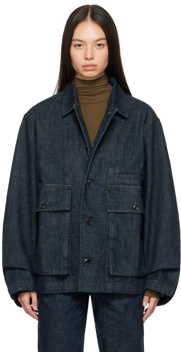 Джинсовая куртка цвета индиго с эффектом свободного покроя LEMAIRE, Denim indigo
Джинсовая куртка цвета индиго с эффектом свободного покроя LEMAIRE, Denim indigo