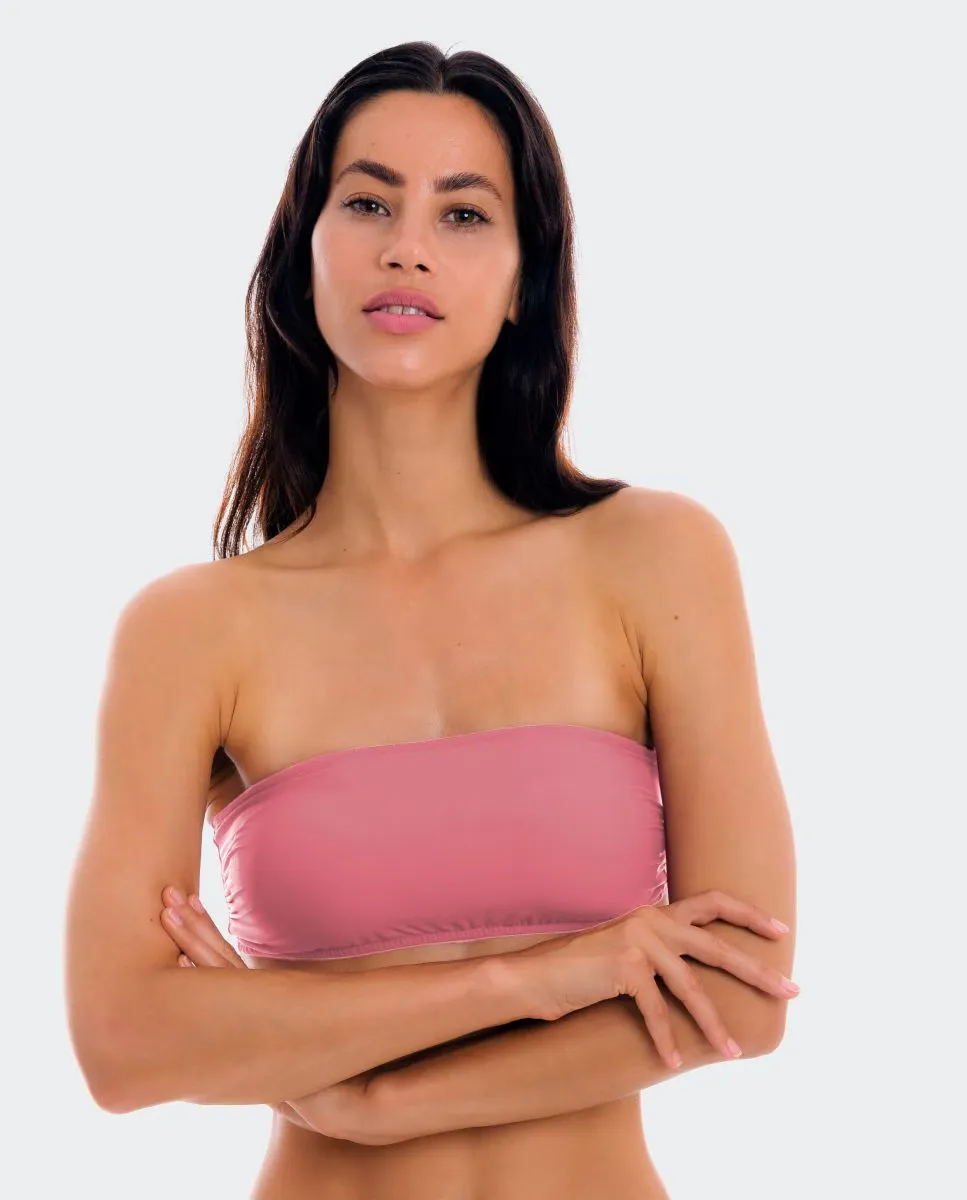 Однотонный лиф бикини бандо с мягкой подкладкой Río de Sol, розовый
Однотонный лиф бикини бандо с мягкой подкладкой Río de Sol, розовый