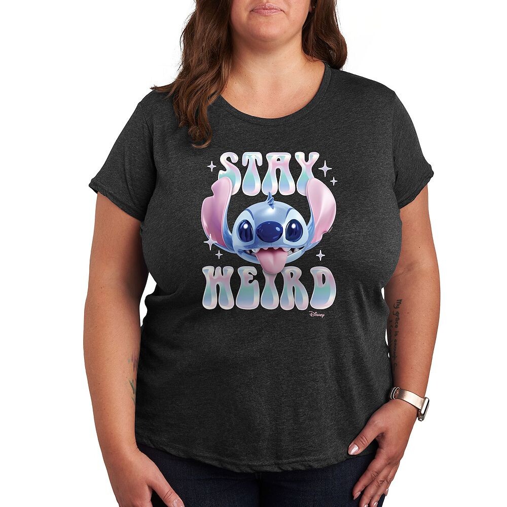 Футболка Disney's Lilo & Stitch Plus Stay Weird с рисунком, цвет Heather Charcoal
Футболка Disney's Lilo & Stitch Plus Stay Weird с рисунком, цвет Heather Charcoal