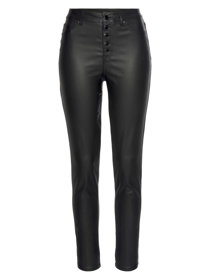 LASCANA Черные брюки из искусственной кожи
LASCANA Черные брюки из искусственной кожи