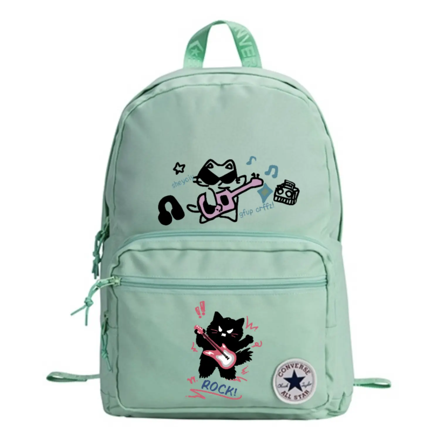 Converse Полиэстеровый рюкзак унисекс зеленый алоэ вера, Rock cats
Converse Полиэстеровый рюкзак унисекс зеленый алоэ вера, Rock cats