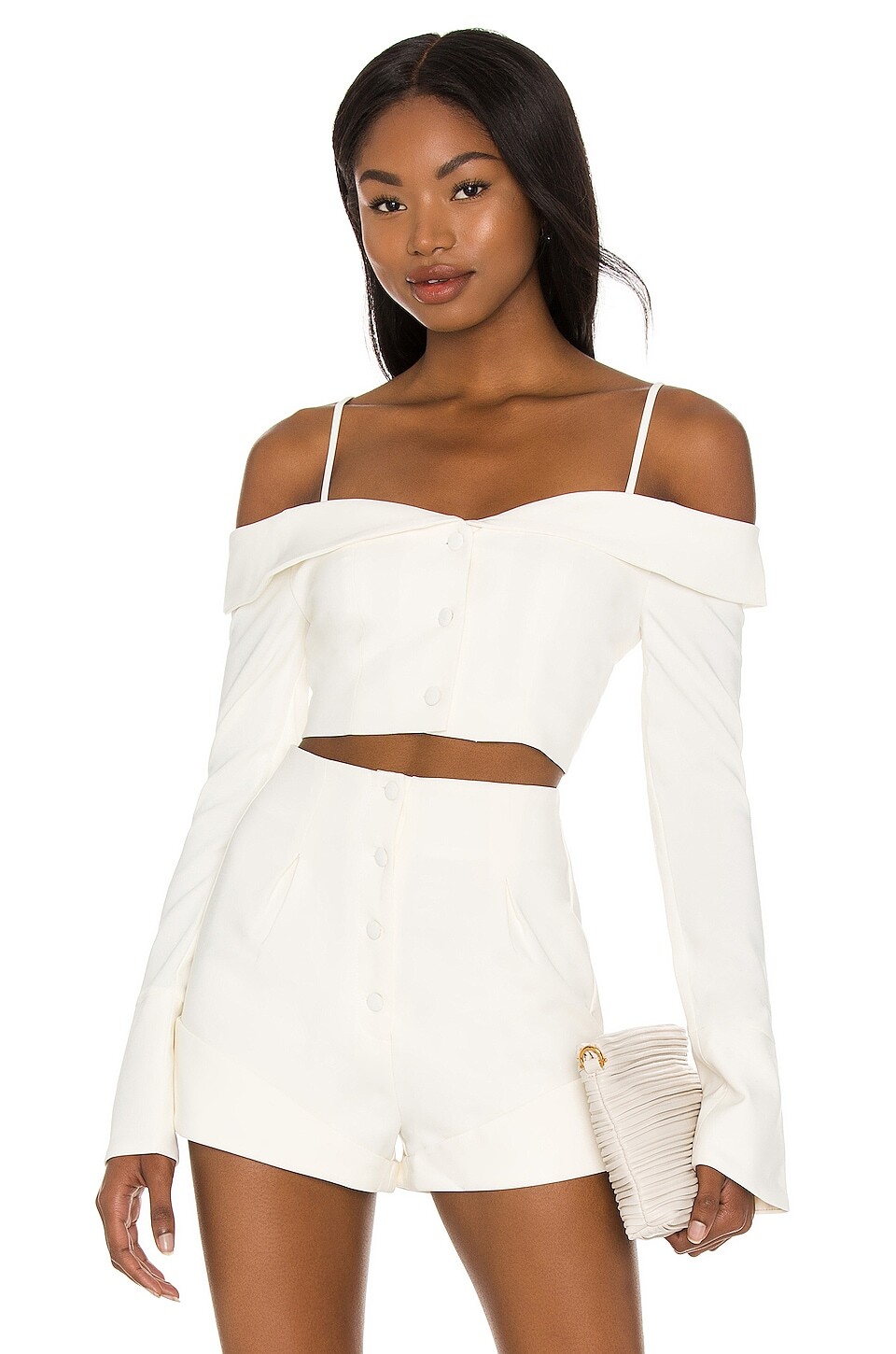 Топ Camila Coelho Paulina, слоновая кость
Топ Camila Coelho Paulina, слоновая кость