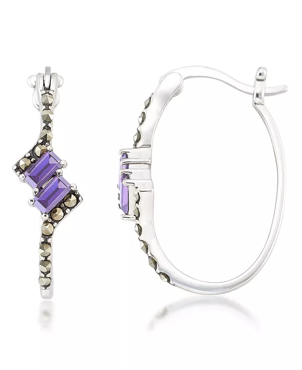 Овальные серьги-кольца с аметистом (1/3 карата) и марказитом из стерлингового серебра Macy'S, amethyst
Овальные серьги-кольца с аметистом (1/3 карата) и марказитом из стерлингового серебра Macy'S, amethyst