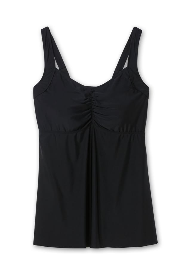 Длинный топ танкини с мягкими чашками легкий утягивающий эффект Sheego, черный
Длинный топ танкини с мягкими чашками легкий утягивающий эффект Sheego, черный